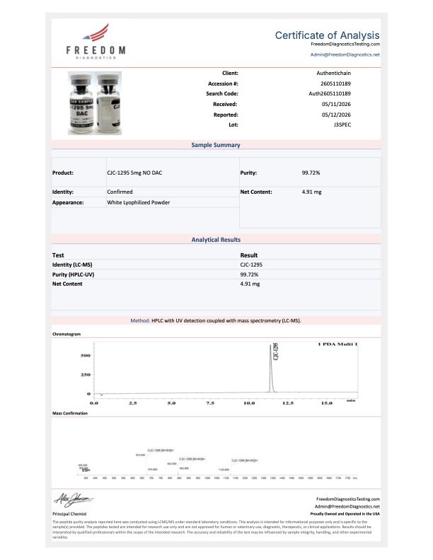 CJC-1295 NO DAC 10mg - Image 2
